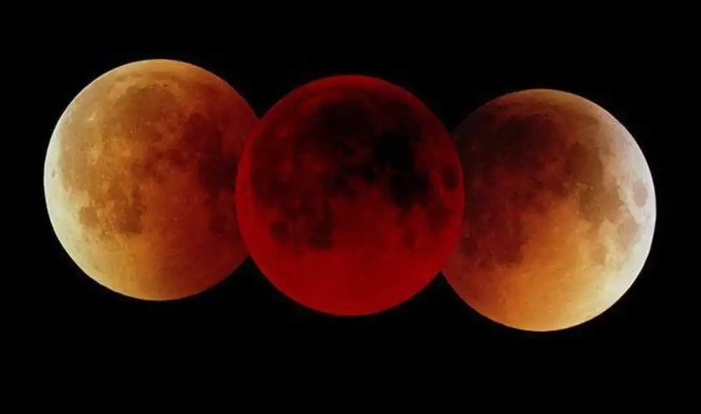 Se verá en los cielos una Luna de 'sangre' parecida a la del 20 de enero. Foto: referencial / NASA / Fred Espenak