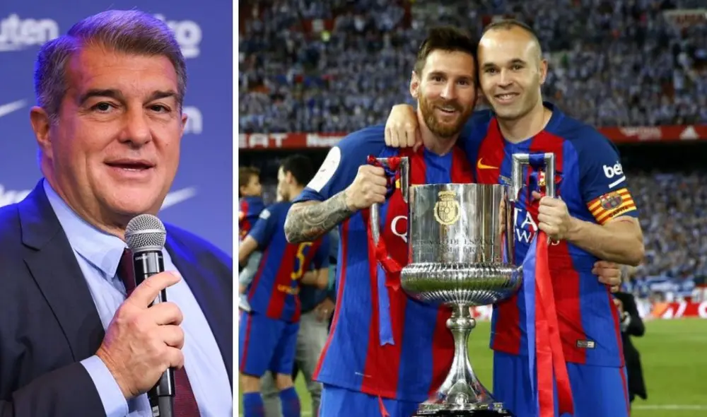 Joan Laporta no descartó un posible regreso de dos jugadores historicos del FC Barcelona. Foto: FC Barcelona.