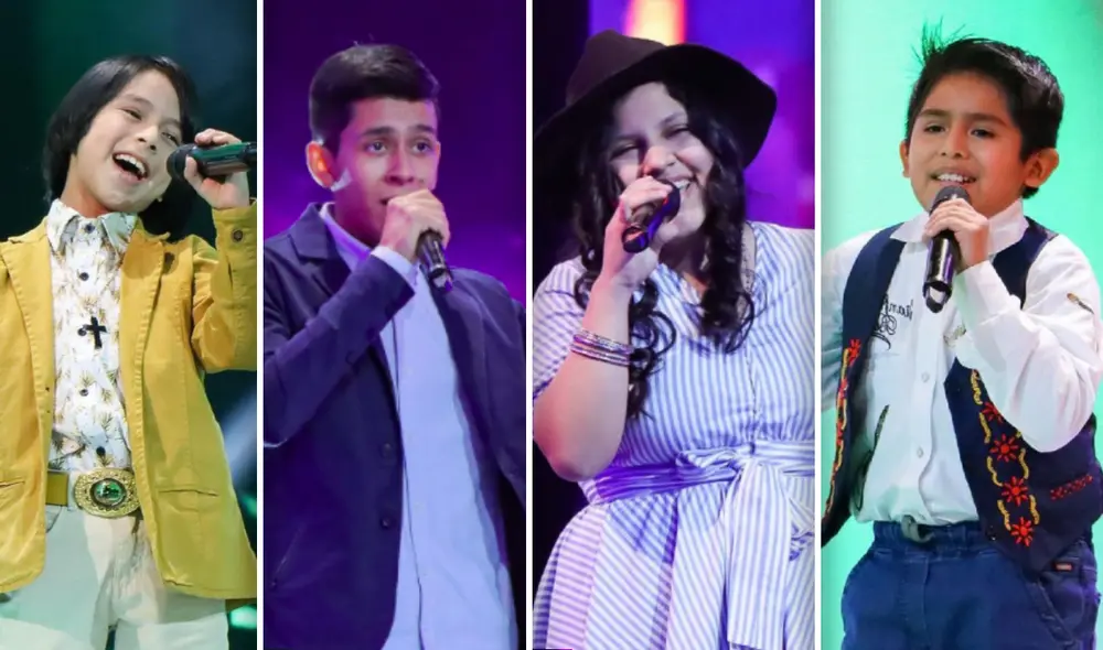 Cuatro talentosos intérpretes fueron escogidos y uno de ellos levantará la copa de La voz kids. El ganador será elegido por votación del público. Foto: composición Instagram/Rayo en la botella Cuatro talentosos intérpretes fueron escogidos y uno de ellos levantará la copa de La voz kids. El ganador será elegido por votación del público. Foto: composición Instagram/Rayo en la botella