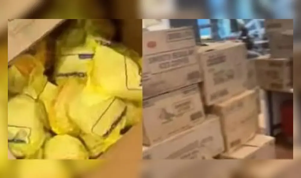 El pedido llegó a contarse 20 veces por dos empleados. Foto: captura de TikTok El pedido llegó a contarse 20 veces por dos empleados. Foto: captura de TikTok