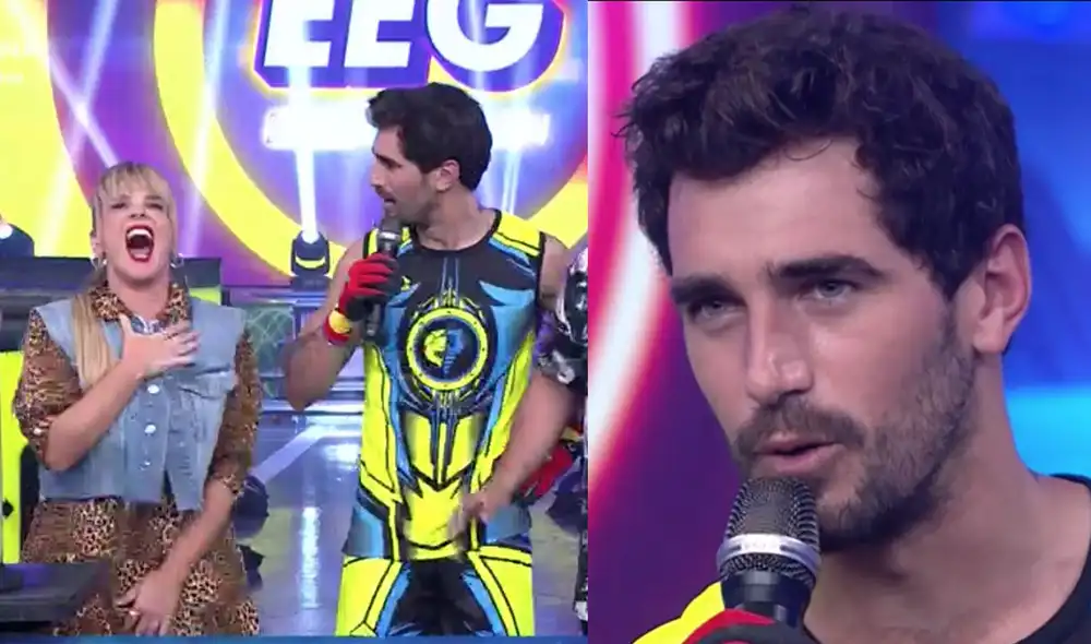 La conductora no pudo aguantar la risa al escuchar el comentario de Diego Rodríguez. Foto: Captura / América TV La conductora no pudo aguantar la risa al escuchar el comentario de Diego Rodríguez. Foto: Captura / América TV