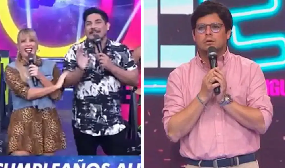 Erick Elera reemplazó a Gian Piero Díaz en la conducción de Esto es guerra de este miércoles. Foto: captura América TV Erick Elera reemplazó a Gian Piero Díaz en la conducción de Esto es guerra de este miércoles. Foto: captura América TV