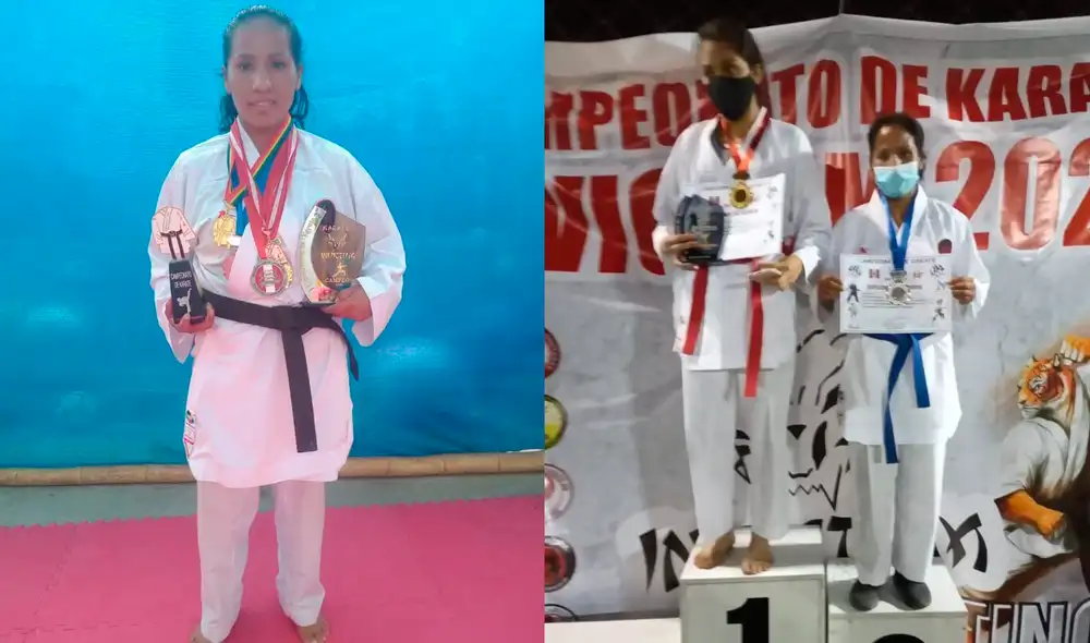 La karateca Verónica Anapán clasificó al campeonato nacional de karate. Foto: GLR