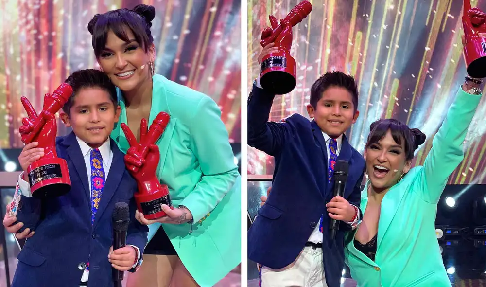 Daniela Darcour se convirtió en la coach ganadora de la temporada de La voz kids. Foto: Rayo en la botella