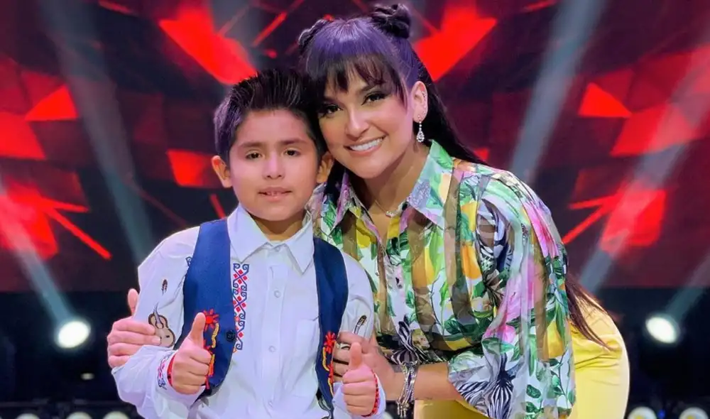 Gianfranco Bustíos sorprendió al elenco al interpretar con gran sentimiento diversos temas originarios de Ayacucho en La voz kids. Foto: Instagram Rayo en la botella
