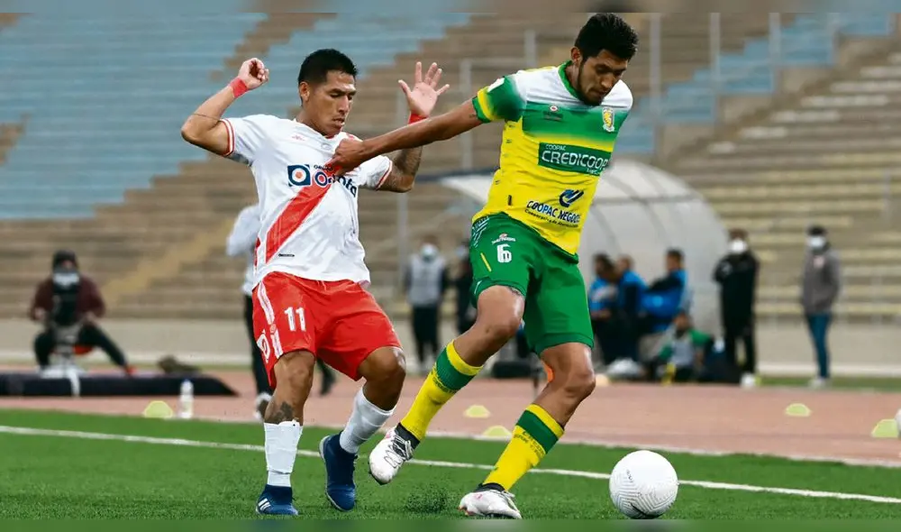 Sin emoción. Ambos equipos se contentaron con el empate en la última fecha de la fase 4 de la Copa Perú. Foto: difusión Sin emoción. Ambos equipos se contentaron con el empate en la última fecha de la fase 4 de la Copa Perú. Foto: difusión