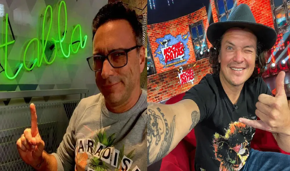 Carlos Galdós regresó a la televisión conduciendo el programa Por Dios y por la plata. Foto: composición Carlos Galdós, Noche de patas/ Instagram