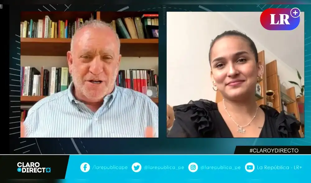 Daniela Darcourt en Claro y Directo con Augusto Álvarez Rodrich. Video: LR+ Daniela Darcourt en Claro y Directo con Augusto Álvarez Rodrich. Video: LR+