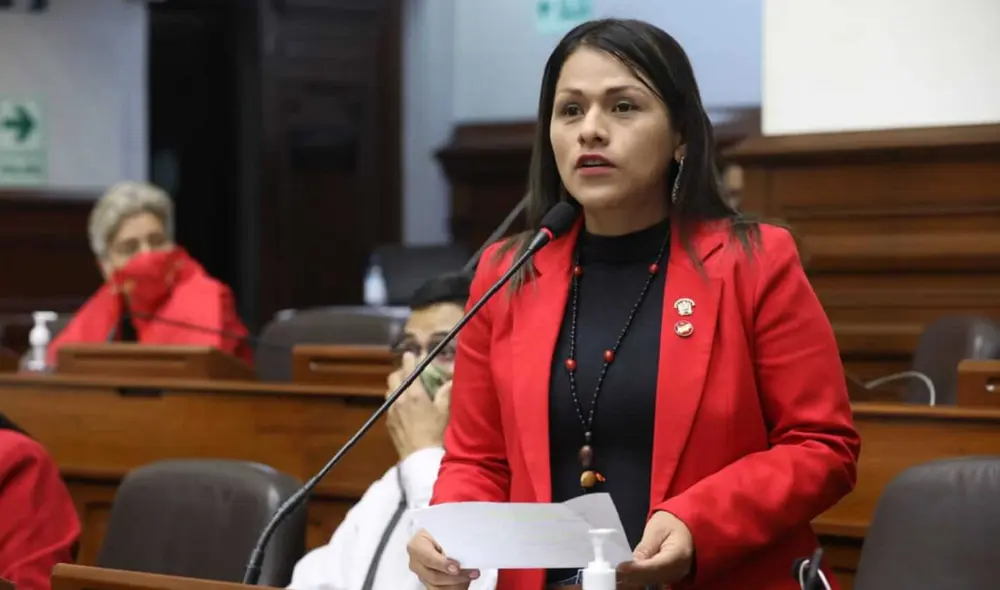 Silvana Robles es vocera alterna de la bancada de Perú Libre. Foto: Congreso