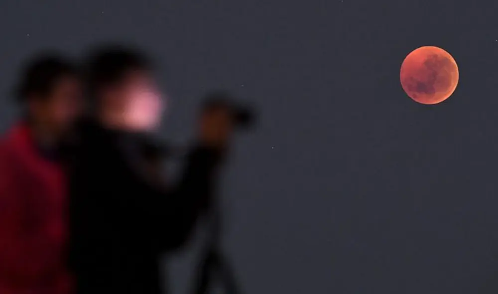 El eclipse lunar de este 19 de noviembre se apreciará en distintas partes del mundo. Foto: AFP