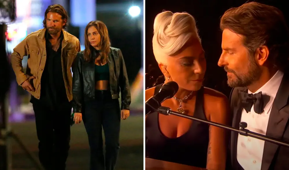 Lady Gaga y Bradley Cooper actuaron juntos en Nace una estrella en 2018. Foto: composición/Warner Bros./La academia