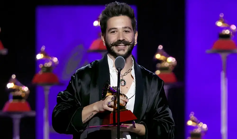 El colombiano Camilo se llevó cuatro premios durante la edición 2021 del Grammy Latino. Foto: AFP