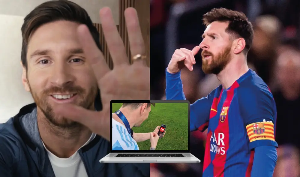 Aprende a crear un mensaje personalizado de parte del astro argentino del fútbol internacional. Foto: composición LR