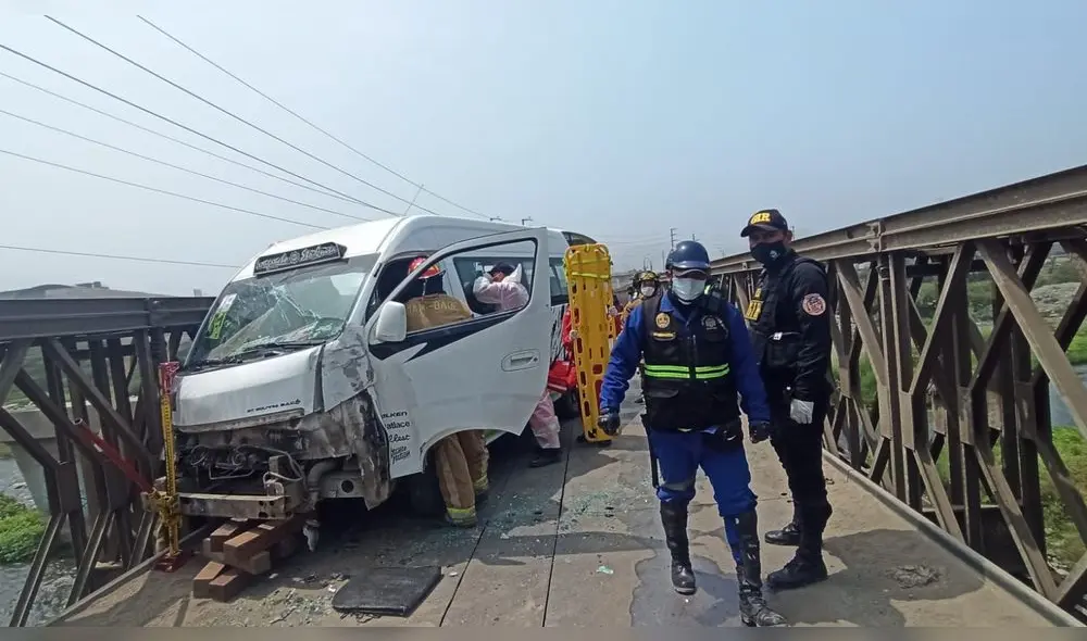 El hecho ocurrió a la altura del puente Bailey, conocido como Santa Rosa, en Huachipa. Foto: Joel Robles / URPI-LR