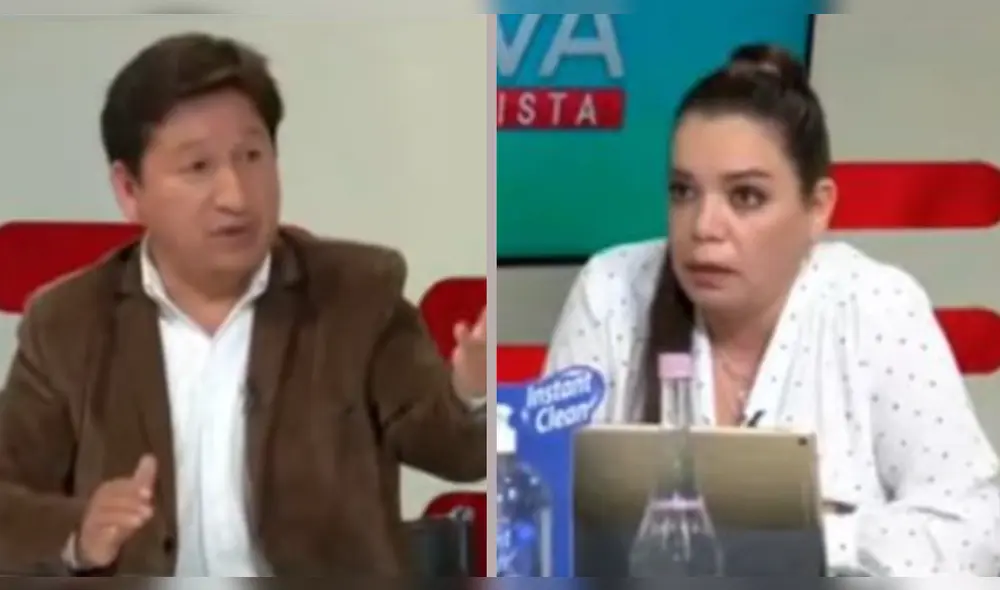 Guido Bellido le recordó a la periodista Milagros Leiva cuando protagonizó un vergonzoso incidente que fue televisado en diversos noticieros del país. Foto: composición/captura Willax TV