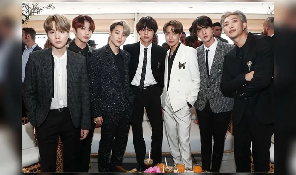 Suga, Jungkook, Jimin, V, J-Hope, Jin y RM en evento de Variety del 2019. Foto: Variety
