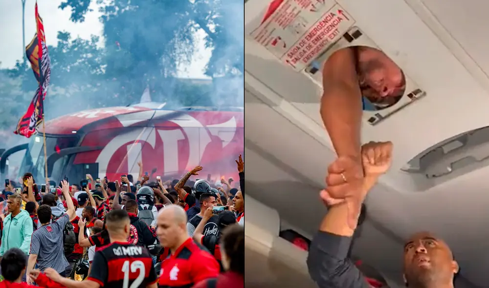 Flamengo partió rumbo a Porto Alegre para jugar con Internacional por en el Brasileirao. Foto: Twitter/captura