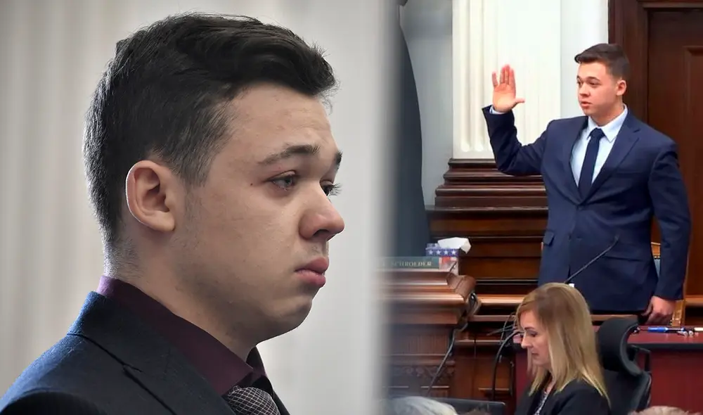 Kyle Rittenhouse durante su juicio en el Tribunal del condado de Kenosha. Foto: composición/AFP-ABC News Kyle Rittenhouse durante su juicio en el Tribunal del condado de Kenosha. Foto: composición/AFP-ABC News