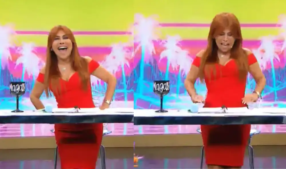Magaly Medina comenzó su programa burlándose de las indirectas de las cuales comentaron los programas de competencia al referirse sobre Giuliana Rengifo y la relación que mantuvo con Alfredo Zambrano hace 6 años. Foto: Magaly TV/captura.