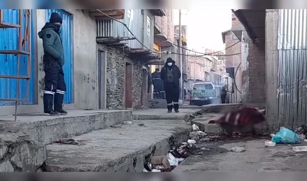 Puno. Autoridades acudieron a la zona donde se registró el asalto para realizar las investigaciones. Foto: captura de video Onda Minera