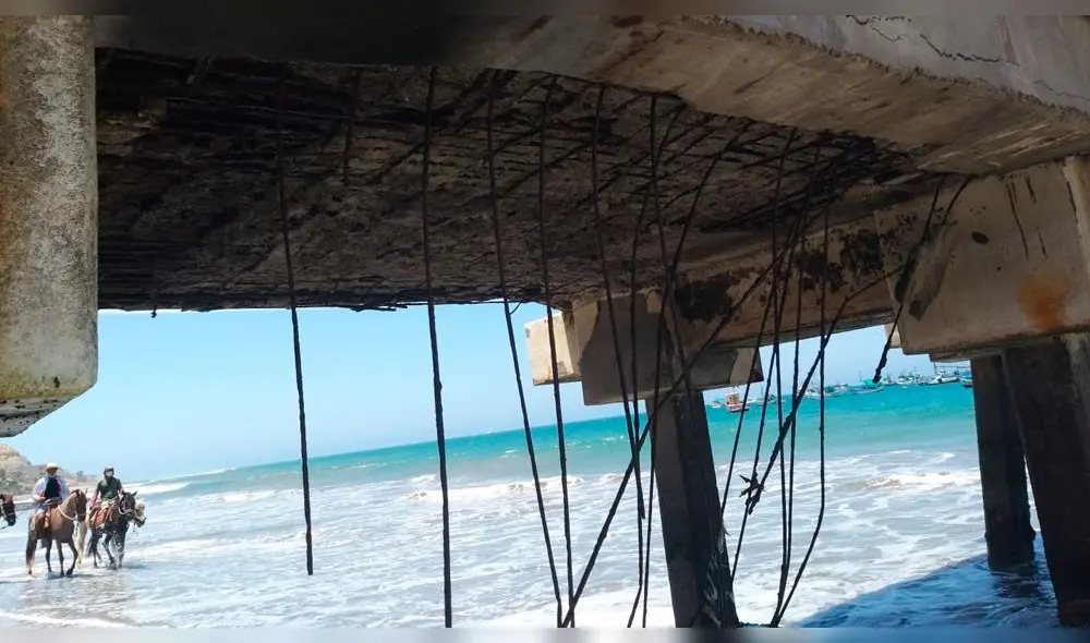 Infaestructura del desembarcadero de Máncora está deteriorada y fue declarada en emergencia. Foto: La República Infaestructura del desembarcadero de Máncora está deteriorada y fue declarada en emergencia. Foto: La República