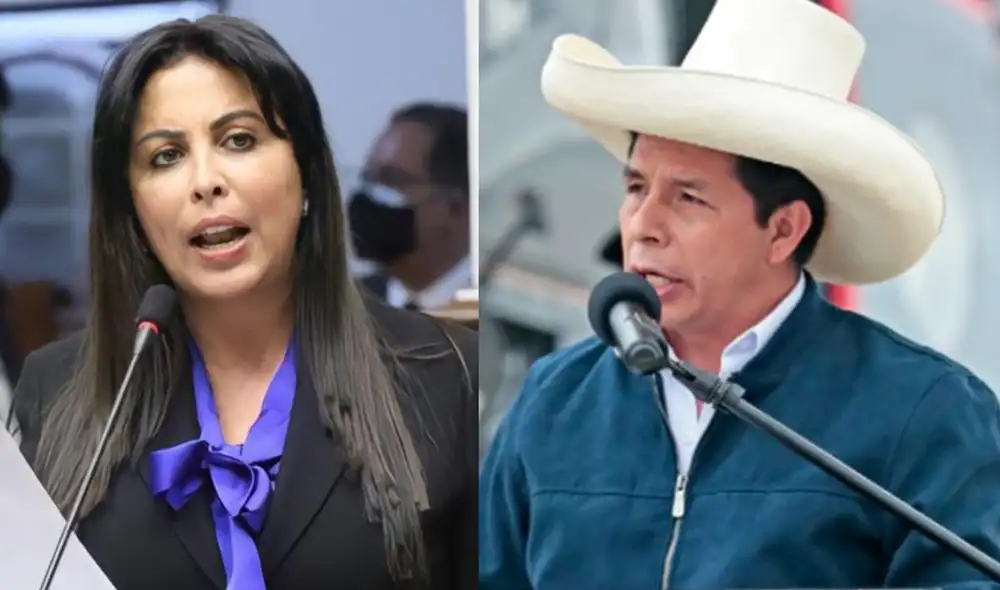 Patricia Chirinos viene promoviendo desde el Congreso una moción de vacancia contra Pedro Castillo. Foto: composición/La República Patricia Chirinos viene promoviendo desde el Congreso una moción de vacancia contra Pedro Castillo. Foto: composición/La República