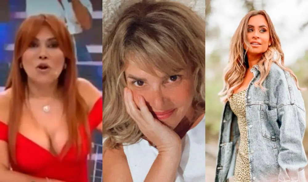 Magaly Medina dijo coincidir con todo lo dicho por Johanna San Miguel a la conductora de América hoy. Foto: composición Johanna San Miguel, Ethel Pozo/Instagram, captura ATV