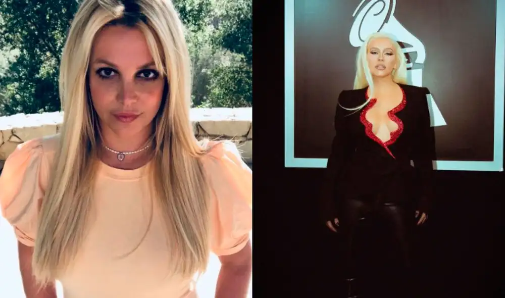 Britney Spears agradeció a todos los que alzaron su por ella y la apoyaron. Foto: composición Britney Spears, Christina Aguilera/Instagram.