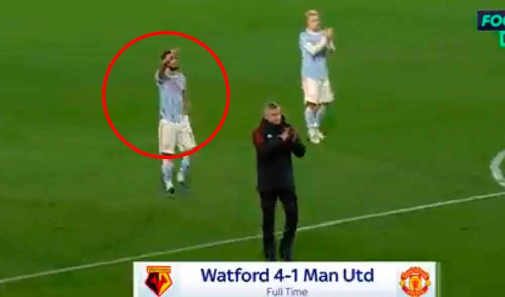 Manchester United perdió 4-1 a domicilio ante el Watford por la fecha 12 de la Premier League. Foto: captura ESPN Manchester United perdió 4-1 a domicilio ante el Watford por la fecha 12 de la Premier League. Foto: captura ESPN