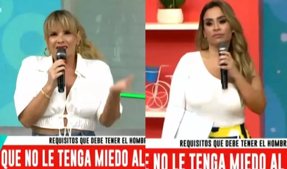 Johanna San Miguel opina sobre la relación sentimental entre Ethel Pozo y Julián Alexander. Foto: composición/ captura de América TV Johanna San Miguel opina sobre la relación sentimental entre Ethel Pozo y Julián Alexander. Foto: composición/ captura de América TV