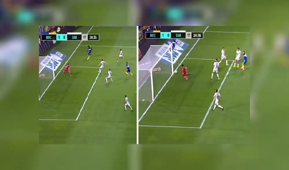 Boca Juniors vs. Sarmiento: Luis Advíncula participo del 1-0 del equipo xeneize. Foto: Composición/Captura ESPN Boca Juniors vs. Sarmiento: Luis Advíncula participo del 1-0 del equipo xeneize. Foto: Composición/Captura ESPN