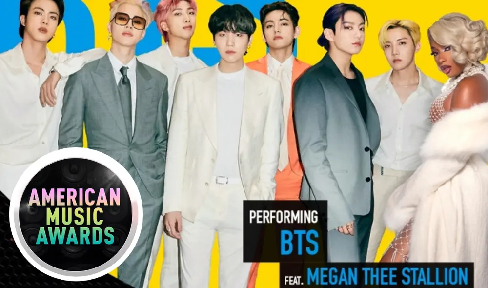 "Butter remix", de BTS y Megan Thee Stallion, fue lanzada el 26 de agosto del 2021. Foto: composición AMAs