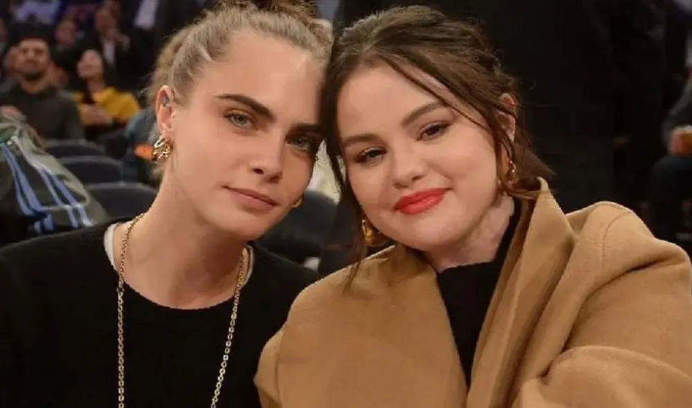 Selena Gómez y Cara Delevingne en el juego de los Knicks, en el Madison Square Garden, en New York. Foto: Selena Gomez fans/Instagram Selena Gómez y Cara Delevingne en el juego de los Knicks, en el Madison Square Garden, en New York. Foto: Selena Gomez fans/Instagram