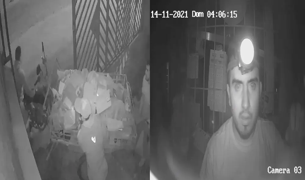 Imagen del sujeto ayudará a la Policía para su reconocimiento. Foto: captura cámaras de seguridad