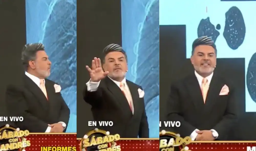 Andres Hurtado ocasionó incómodo momento en su programa al catalogar de ineficiente a su producción en vivo. Foto: captura de Porque hoy es sábado con Andrés