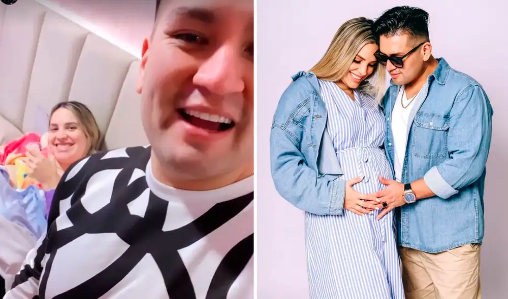 Deyvis Orosco disfruta en casa junto a Cassandra Sánchez la llegada del pequeño Milan. Foto: composición/Instagram