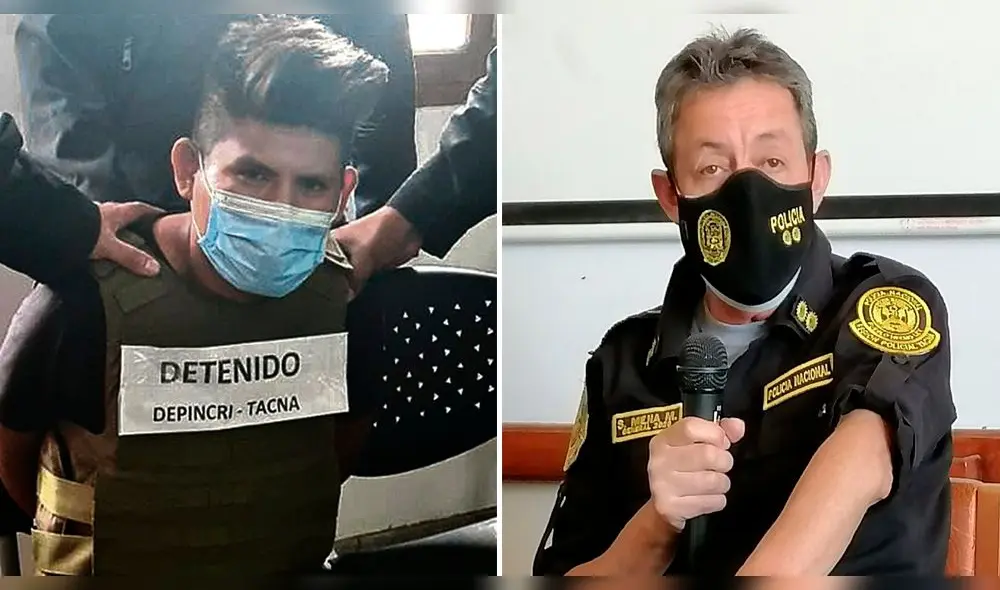 General PNP Segundo Mejía Montenegro pide una felicitación presidencial para equipo policial que capturó a Santiago Paco. Foto: Composición La República