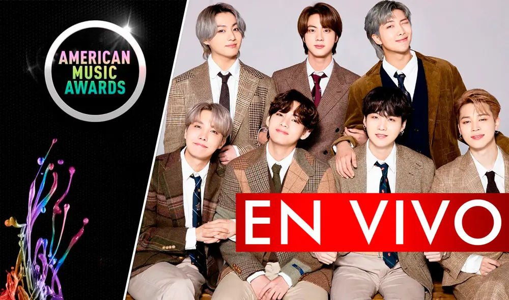 AMAs 2021: así inicia la primera actividad de BTS en Los Ángeles. Foto: composición La República/AMAs/BIGHIT