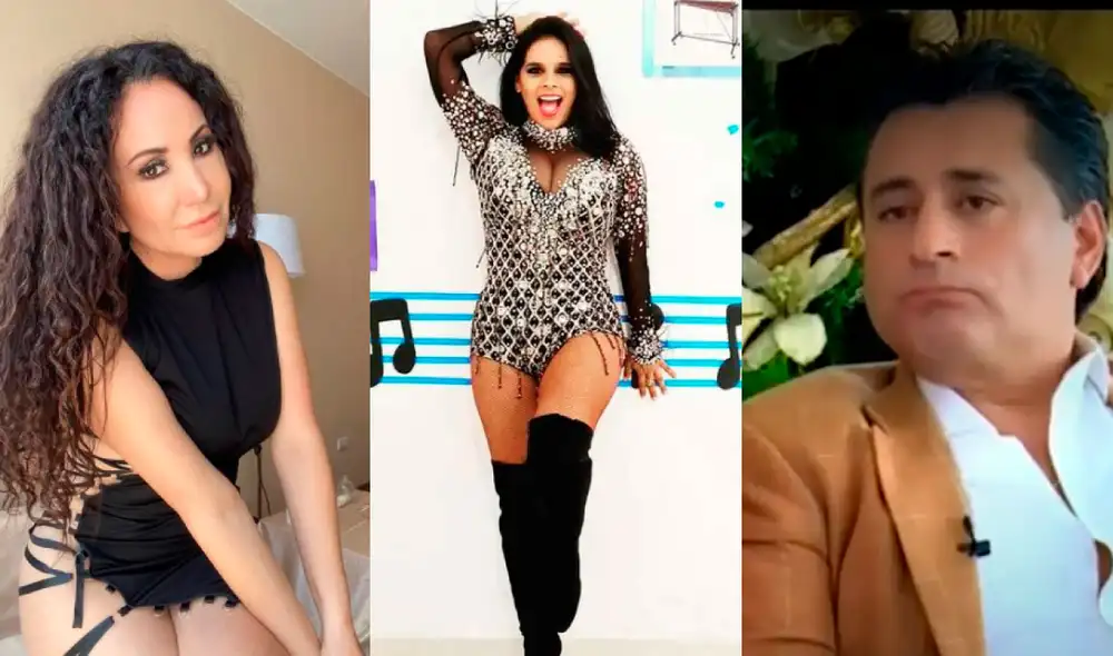 Janet Barboza confirmó haber sido testigo del romance entre Giuliana Rengifo y el notario Alfredo Zambrano. Foto: composición Janet Barboza, Giuliana Rengifo/ Instagram, captura ATV