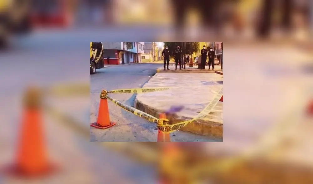 Policía cercó el lugar para evitar que curiosos contaminen la escena del crimen. Foto: Cultural Radio y Televisión