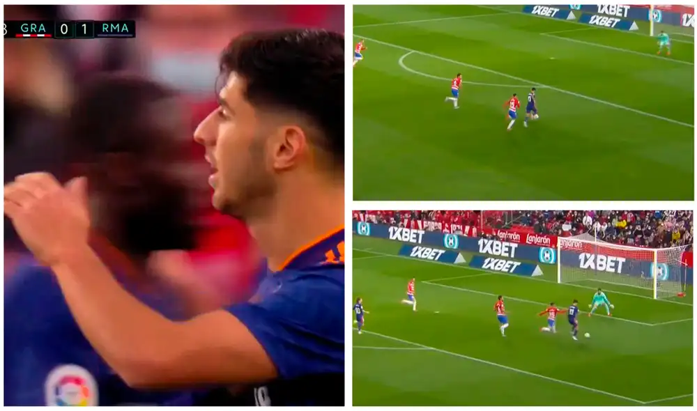 Marco Asensio gol para el Real Madrid. Foto: composición/ ESPN