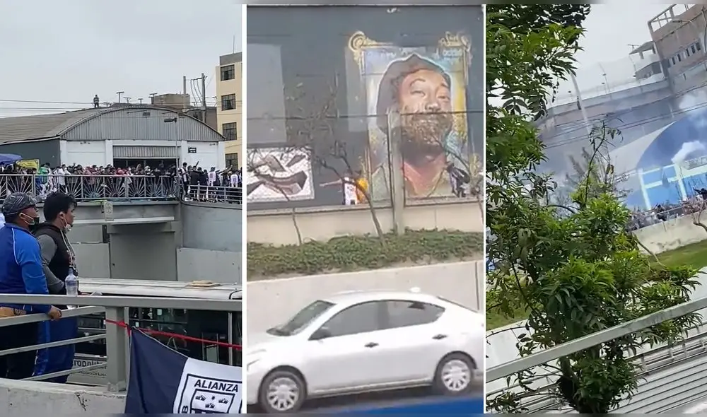 Barristas provocaron gran desorden y temor entre ciudadanos que estaban de paso. Foto: capturas/Twitter/URPI-LR