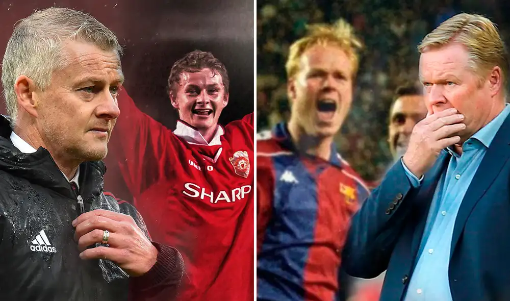 Ambos entraron como jugadores en la historia de sus clubes al ganar la Champions League. Foto: composición/ EFE/ Manchester United/ Andina