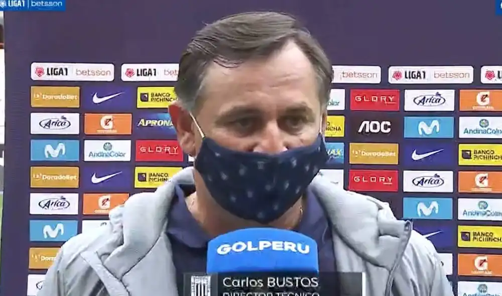 Bustos llegó a Alianza Lima a inicios del 2021. Está a un paso de ser campeón nacional. Foto: captura video Gol Perú Bustos llegó a Alianza Lima a inicios del 2021. Está a un paso de ser campeón nacional. Foto: captura video Gol Perú
