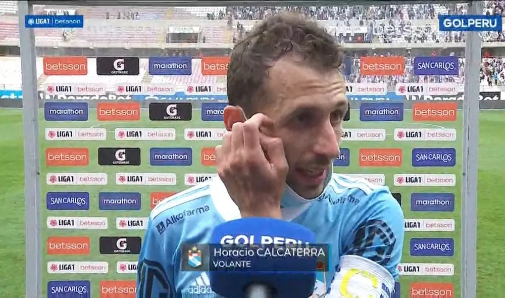 Horacio Calcaterra tuvo un ocasión clara en el final del partido. Foto: captura de GolPerú