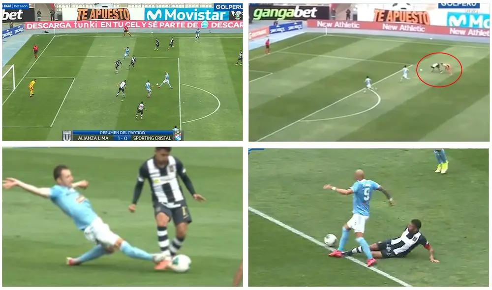 Muchas decisiones arbitrales pudieron cambiar el rumbo de este Alianza Lima vs. Sporting Cristal. Foto: composición/Gol Perú