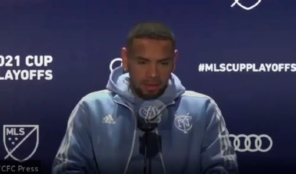 Alexander Callens brindó una conferencia de prensa. Foto: captura Alexander Callens brindó una conferencia de prensa. Foto: captura