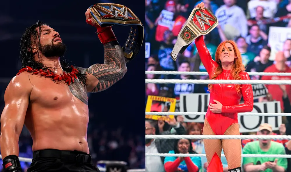 Roman Reigns y Becky Lynch ganaron en WWE Survivor Series 2021. Foto: composición/WWE