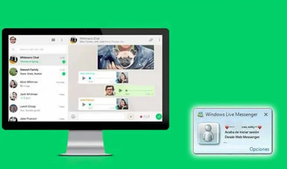 Para tener esta función en WhatsApp deberás bajarte una extensión de Google Chrome. Foto: composición LR