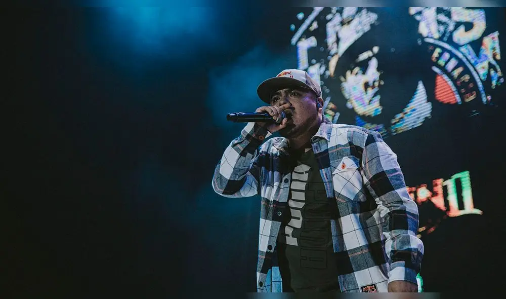 Aczino batallando en FMS Internacional. Foto: Urban Roosters